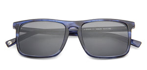 Blue Rectangle Full Rim Unisex Sunglasses by John Jacobs-140635