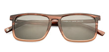 Load image into Gallery viewer, Brown Rectangle Full Rim Unisex Sunglasses by John Jacobs-140636