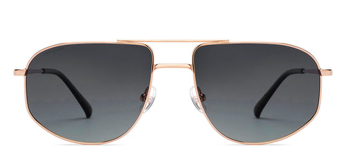 Gold Aviator Full Rim Men Sunglasses by John Jacobs-211702