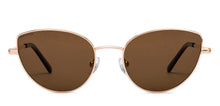 Load image into Gallery viewer, Gold Cat Eye Full Rim Women Sunglasses by John Jacobs-208086