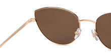 Load image into Gallery viewer, Gold Cat Eye Full Rim Women Sunglasses by John Jacobs-208086