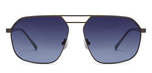 Gold Aviator Full Rim Men Sunglasses by John Jacobs-211701