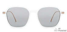 Load image into Gallery viewer, White Square Full Rim Women Sunglasses by John Jacobs-147593