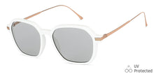 Load image into Gallery viewer, White Square Full Rim Women Sunglasses by John Jacobs-147593