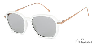 White Square Full Rim Women Sunglasses by John Jacobs-147593