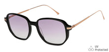 Load image into Gallery viewer, Black Square Full Rim Women Sunglasses by John Jacobs-147595