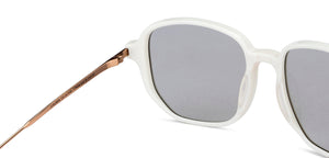 White Square Full Rim Unisex Sunglasses by John Jacobs-147596