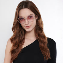 Load image into Gallery viewer, Transparent Round Full Rim Women Sunglasses by John Jacobs-147599