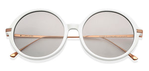 White Round Full Rim Unisex Sunglasses by John Jacobs-147600