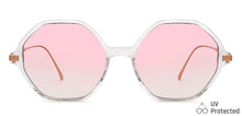 Load image into Gallery viewer, Transparent Hexagonal Full Rim Women Sunglasses by John Jacobs-147603