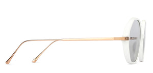 White Hexagonal Full Rim Unisex Sunglasses by John Jacobs-147604