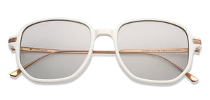 White Hexagonal Full Rim Unisex Sunglasses by John Jacobs-147604
