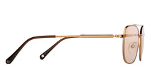 Load image into Gallery viewer, Gold Rectangle Full Rim Unisex Sunglasses by John Jacobs-147917