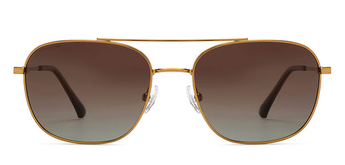 Gold Aviator Full Rim Men Sunglasses by John Jacobs-211703