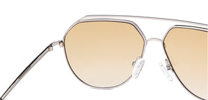 Silver Aviator Full Rim Unisex Sunglasses by John Jacobs-148216