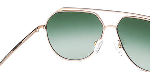 Gold Aviator Full Rim Unisex Sunglasses by John Jacobs-148217