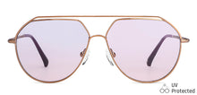 Load image into Gallery viewer, Gold Aviator Full Rim Unisex Sunglasses by John Jacobs-148218