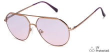 Load image into Gallery viewer, Gold Aviator Full Rim Unisex Sunglasses by John Jacobs-148218