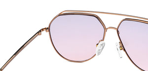 Gold Aviator Full Rim Unisex Sunglasses by John Jacobs-148218