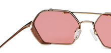 Load image into Gallery viewer, Gold Hexagonal Full Rim Unisex Sunglasses by John Jacobs-148224