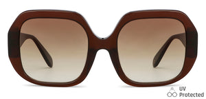 Brown Square Full Rim Women Sunglasses by John Jacobs-148229