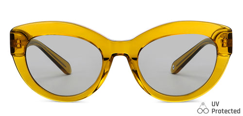 Brown Cat Eye Full Rim Women Sunglasses by John Jacobs-148234