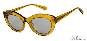 Brown Cat Eye Full Rim Women Sunglasses by John Jacobs-148234