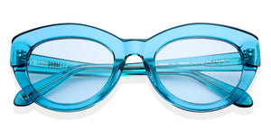 Sky Blue Cat Eye Full Rim Women Sunglasses by John Jacobs-148235
