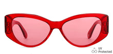 Load image into Gallery viewer, Maroon Cat Eye Full Rim Women Sunglasses by John Jacobs-148237
