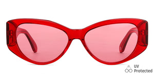 Maroon Cat Eye Full Rim Women Sunglasses by John Jacobs-148237