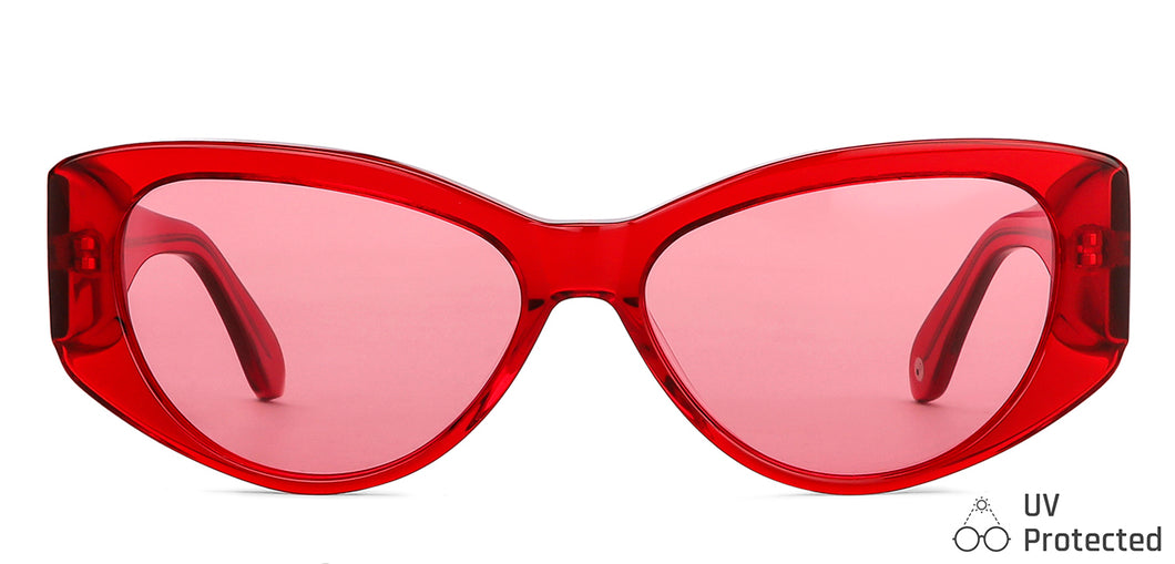 Maroon Cat Eye Full Rim Women Sunglasses by John Jacobs-148237