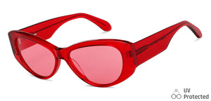 Maroon Cat Eye Full Rim Women Sunglasses by John Jacobs-148237