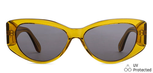 Brown Cat Eye Full Rim Women Sunglasses by John Jacobs-148238