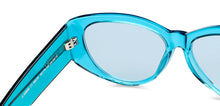 Load image into Gallery viewer, Blue Cat Eye Full Rim Women Sunglasses by John Jacobs-148239