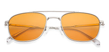 Load image into Gallery viewer, Silver Square Full Rim Unisex Sunglasses by John Jacobs-148423