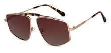 Load image into Gallery viewer, Gold Rectangle Full Rim Unisex Sunglasses by John Jacobs-150105