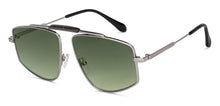 Load image into Gallery viewer, Silver Rectangle Full Rim Unisex Sunglasses by John Jacobs-150106