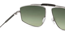 Load image into Gallery viewer, Silver Rectangle Full Rim Unisex Sunglasses by John Jacobs-150106