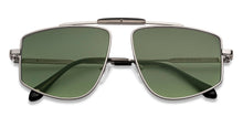 Load image into Gallery viewer, Silver Rectangle Full Rim Unisex Sunglasses by John Jacobs-150106