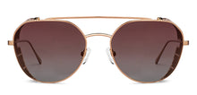 Load image into Gallery viewer, Gold Round Full Rim Unisex Sunglasses by John Jacobs-152189