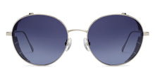 Load image into Gallery viewer, Silver Round Full Rim Unisex Sunglasses by John Jacobs-211678