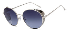Load image into Gallery viewer, Silver Round Full Rim Unisex Sunglasses by John Jacobs-211678