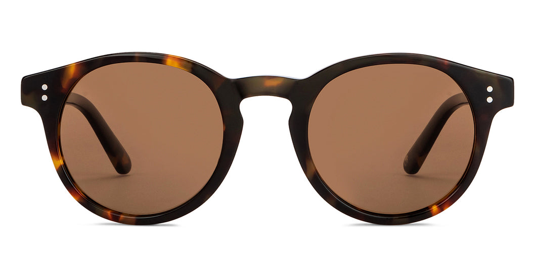 Tortoise Round Full Rim Unisex Sunglasses by John Jacobs-152277