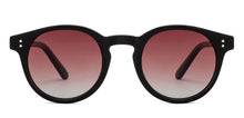 Load image into Gallery viewer, Black Round Full Rim Unisex Sunglasses by John Jacobs-152279