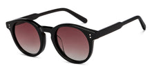 Load image into Gallery viewer, Black Round Full Rim Unisex Sunglasses by John Jacobs-152279