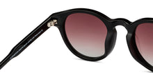 Load image into Gallery viewer, Black Round Full Rim Unisex Sunglasses by John Jacobs-152279