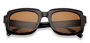 Tortoise Wayfarer Full Rim Unisex Sunglasses by John Jacobs-201674