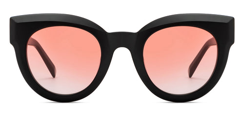 Black Round Full Rim Women Sunglasses by John Jacobs-201682