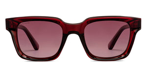 Maroon Wayfarer Full Rim Unisex Sunglasses by John Jacobs-210235