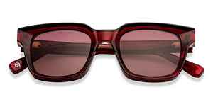 Maroon Wayfarer Full Rim Unisex Sunglasses by John Jacobs-210235